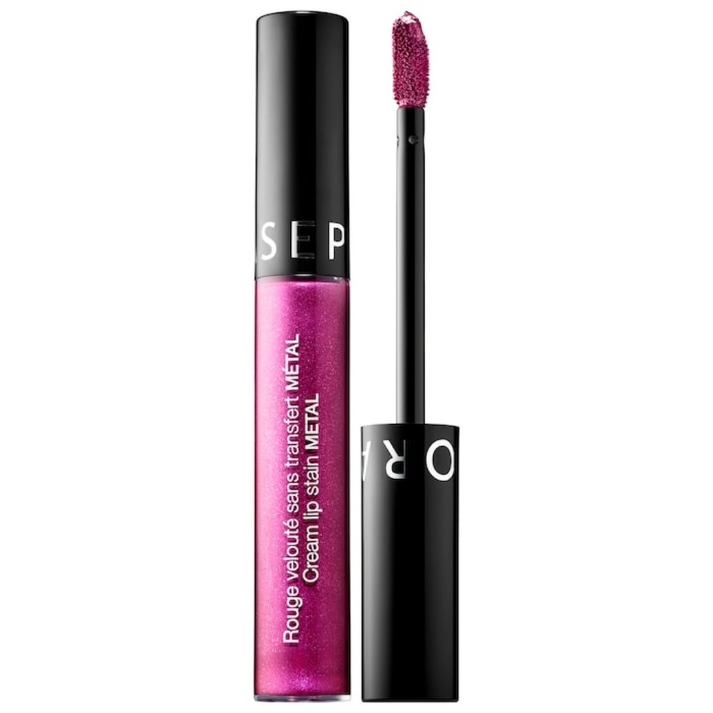 Sephora Cream Lip Stain Liquid Lipstick in 105 Cosmic Purple